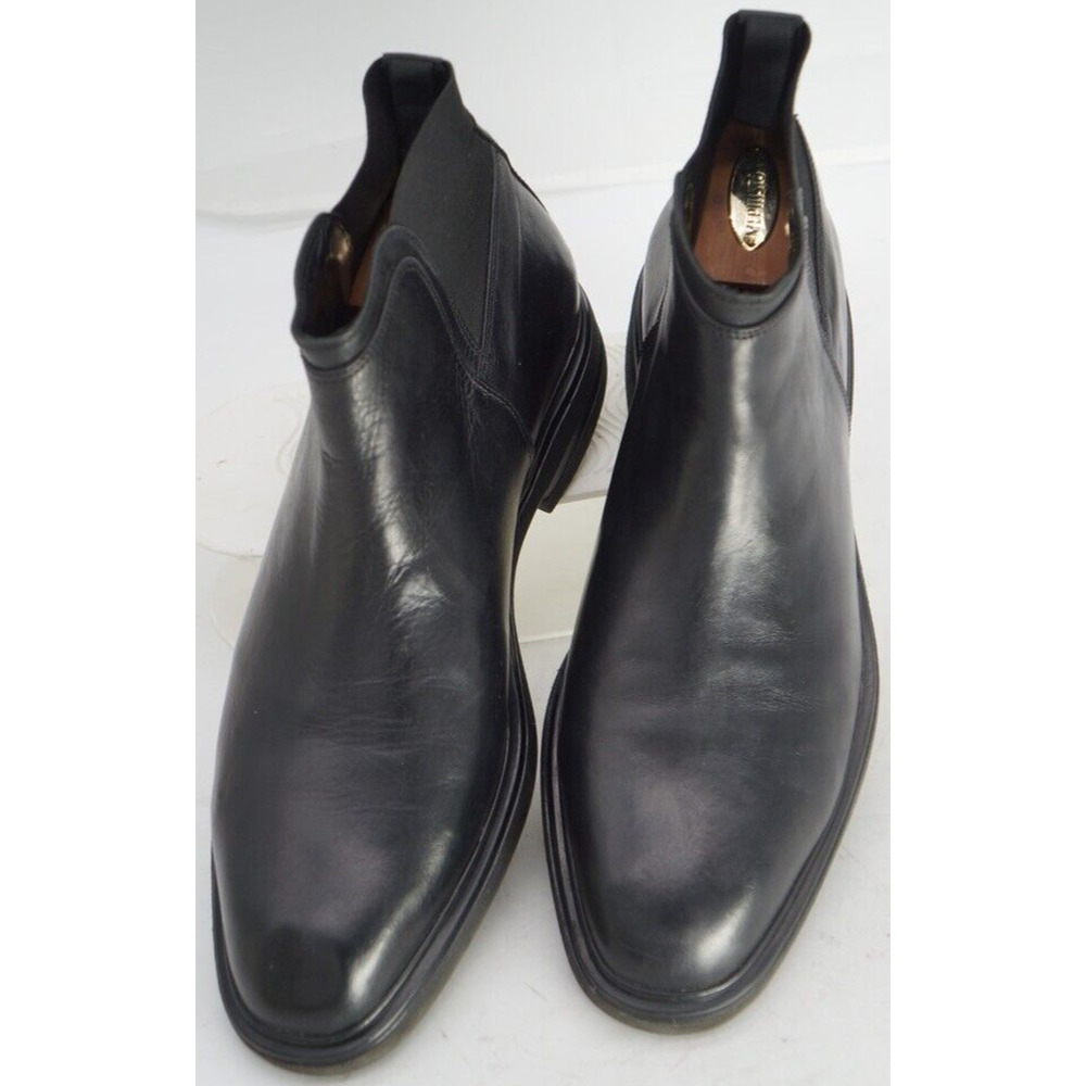 Donald J Pliner Mens ENRICO Black Pull on Chelsea Ankle Boots Size 10.5
